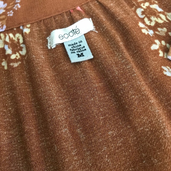 Urban Outfitters Ecote burnt orange lace up top - Picture 4 of 8